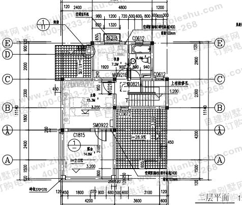 2款占地面積80平左右二層農村自建房全套設計施工圖，戶型簡單大方，造價不高
