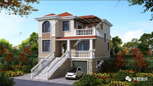 開間不到10米的農村自建房設計圖，空間布局合理，錯落有致