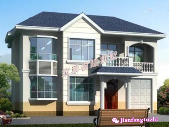 5棟二層帶陽臺獨棟小別墅設計圖效果圖，漂亮又實用