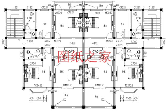 喜歡就收藏啦，5套二層別墅設(shè)計(jì)圖，戶型超級棒