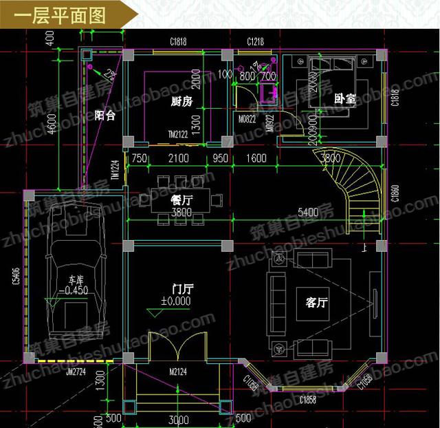 推薦2款高品質設計圖紙，三層農村自建別墅帶挑空客廳+落地窗