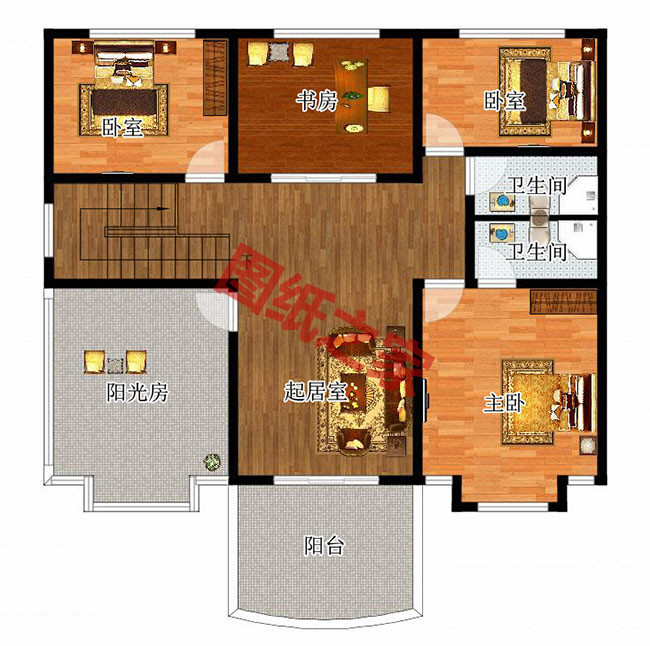 2026新款三間二層別墅設(shè)計(jì)圖，簡單實(shí)用造價(jià)低，款款熱銷！