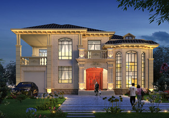 2021二層農村新款別墅設計圖，帶車庫，帶鍋爐房