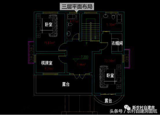 3款小戶型三層別墅設(shè)計圖， 造價比較經(jīng)濟(jì)，很適合農(nóng)村自建