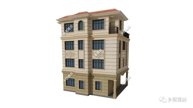 4層頂級歐式別墅設計圖，50萬建成，讓農村生活也優雅別致起來