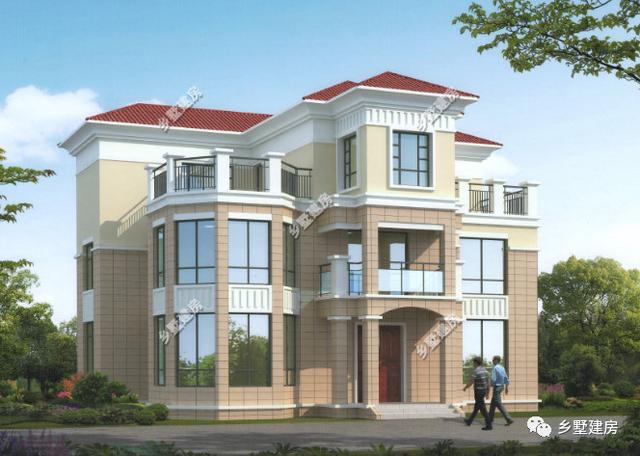 三層別墅設計圖，簡約大氣，外觀別致