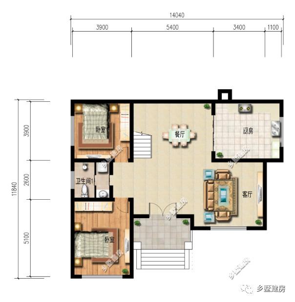 這兩款別墅設計圖送給你，想建房要趁早，好好的宅基地別浪費了