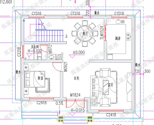 建房旺季開始了，推薦這款二層最佳房屋設計圖，造價低好施工