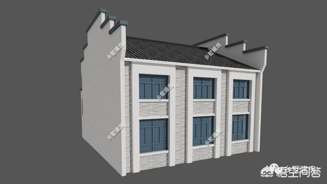 中式風(fēng)格的自建房設(shè)計圖，設(shè)計感十足