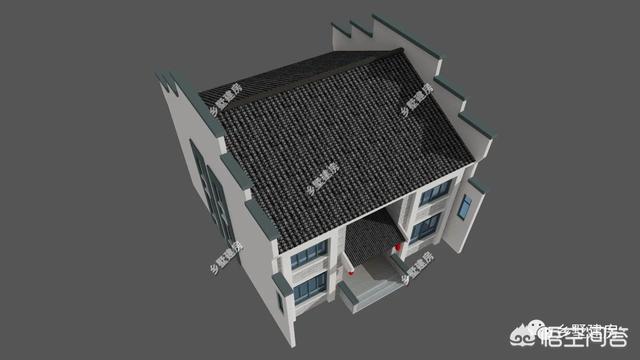 中式風(fēng)格的自建房設(shè)計圖，設(shè)計感十足