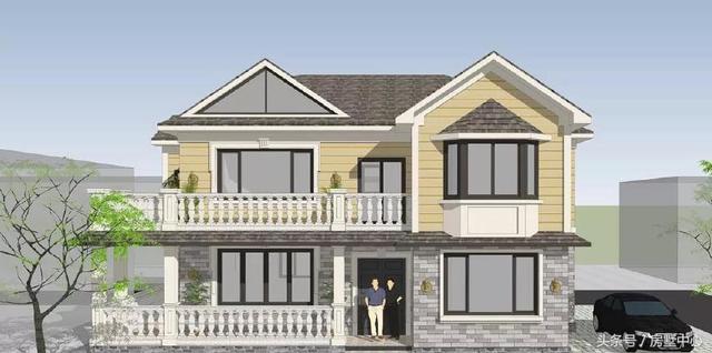 雙拼別墅設計圖，36萬蓋一棟，接上爸媽一起住