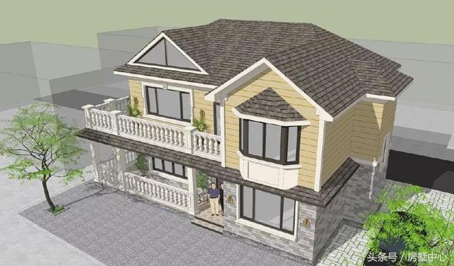 雙拼別墅設計圖，36萬蓋一棟，接上爸媽一起住