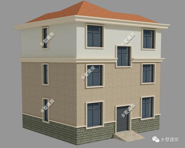 開間10米，進深9米的3層歐式自建房設計圖這樣設計會更加美觀