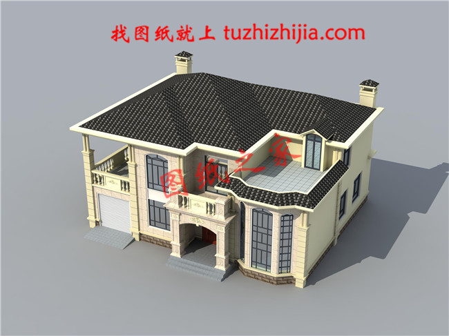 2019二層農村新款別墅設計圖，帶車庫，帶鍋爐房