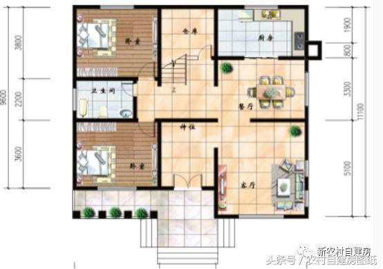 5套新農村別墅設計圖，用材簡單，便于施工，一般的農村施工隊都可以建造
