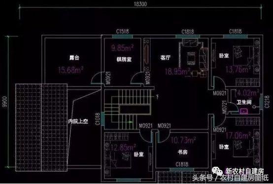 5套新農村別墅設計圖，用材簡單，便于施工，一般的農村施工隊都可以建造