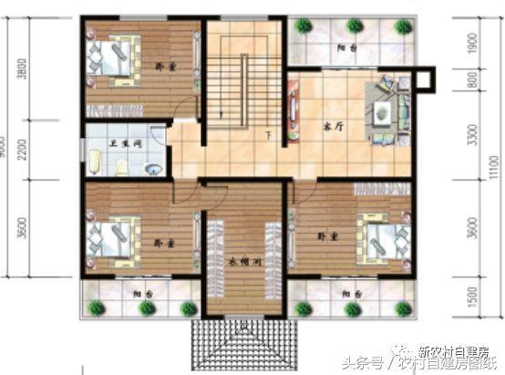 5套新農村別墅設計圖，用材簡單，便于施工，一般的農村施工隊都可以建造