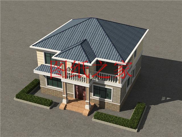 農(nóng)村二層別墅設計圖，簡單大方，占地面積120平方米到150平方米