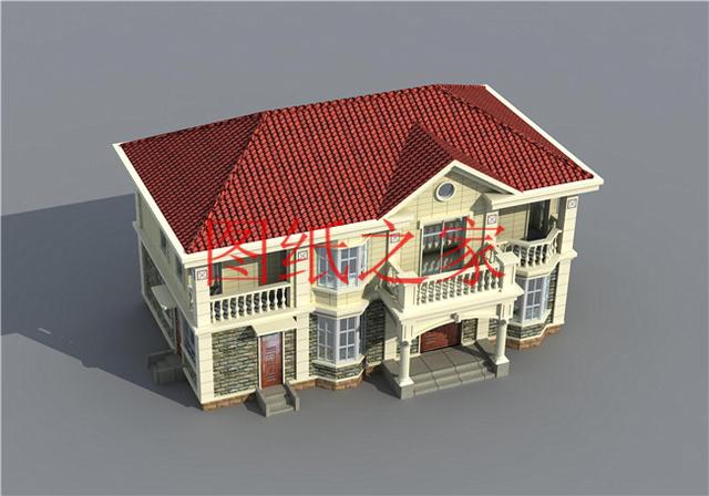 農(nóng)村二層別墅設計圖，簡單大方，占地面積120平方米到150平方米