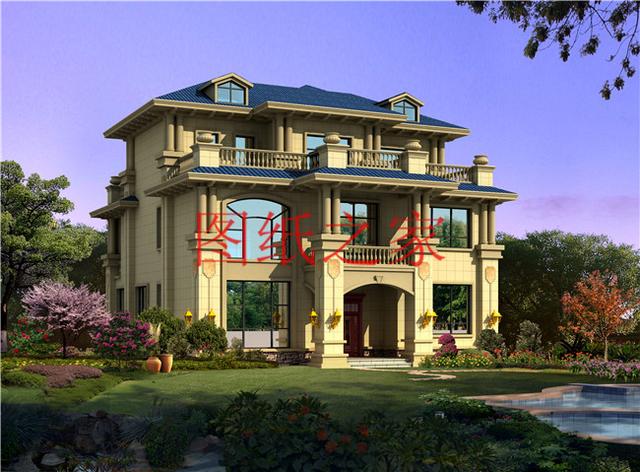 推薦4套時尚現(xiàn)代的三層別墅設(shè)計圖，客廳挑空，自建房的首選