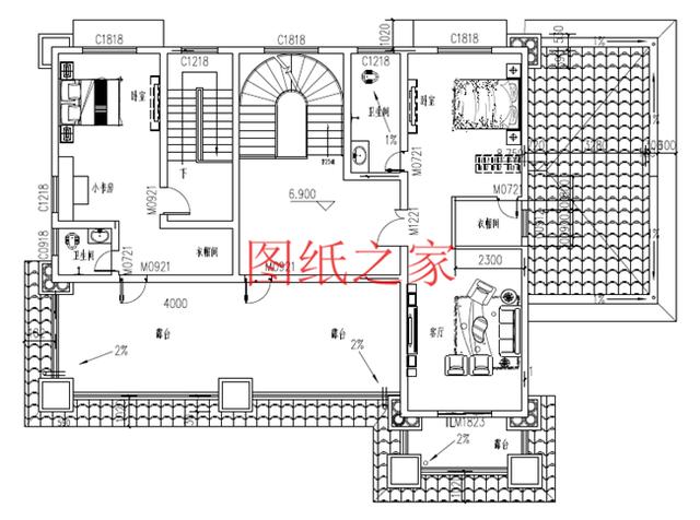 推薦4套時尚現(xiàn)代的三層別墅設(shè)計圖，客廳挑空，自建房的首選