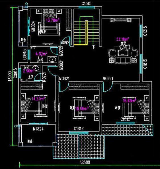 兩款帶堂屋的農村自建房設計圖，又帶車庫又是五室三廳，很實用