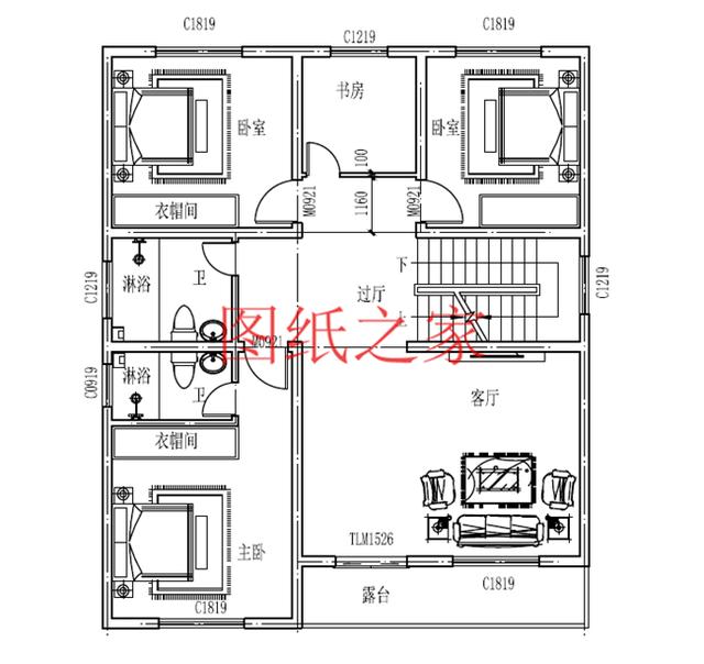 外觀靚麗、布局實用，建成后氣派有面子的小戶型三層別墅設計圖