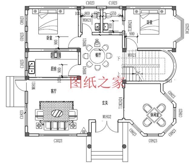 外觀靚麗、布局實用，建成后氣派有面子的小戶型三層別墅設計圖