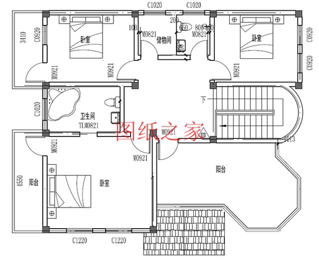外觀靚麗、布局實用，建成后氣派有面子的小戶型三層別墅設計圖