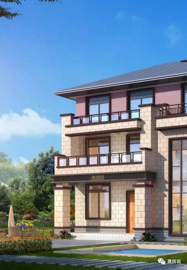 16X13米三層歐式別墅設(shè)計(jì)圖，占地面積200平，漂亮又大氣