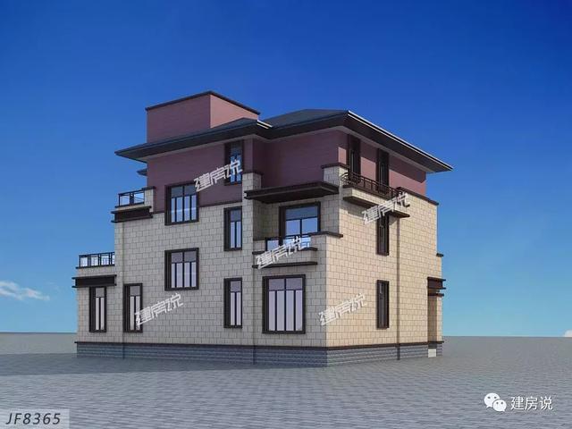 16X13米三層歐式別墅設(shè)計(jì)圖，占地面積200平，漂亮又大氣