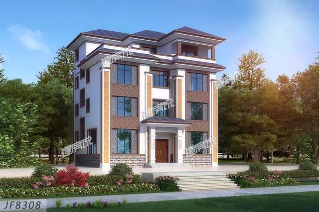 這三棟比較現代前衛的農村自建別墅設計圖，配套齊全，舒適生活從這里開始