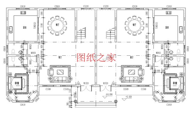 精選兩套農村三層雙拼別墅，建成之后兄弟倆在村里肯定很有面子！