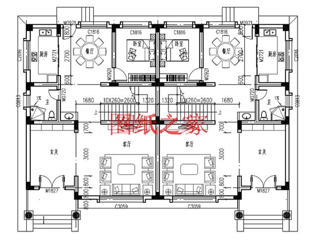 精選兩套農村三層雙拼別墅，建成之后兄弟倆在村里肯定很有面子！
