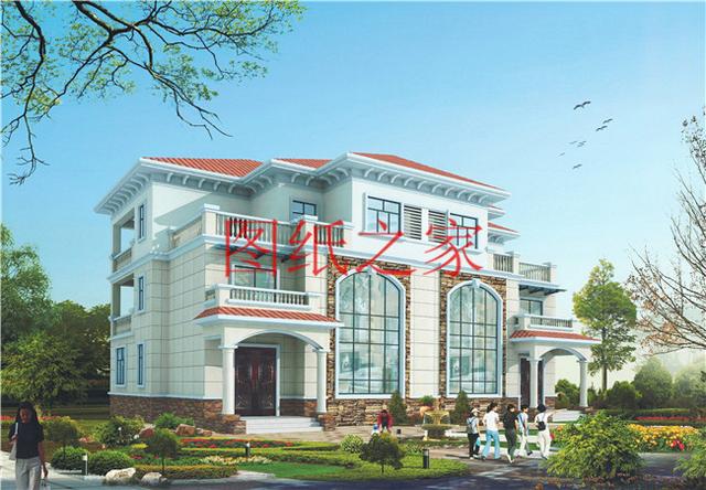 精選兩套農村三層雙拼別墅，建成之后兄弟倆在村里肯定很有面子！