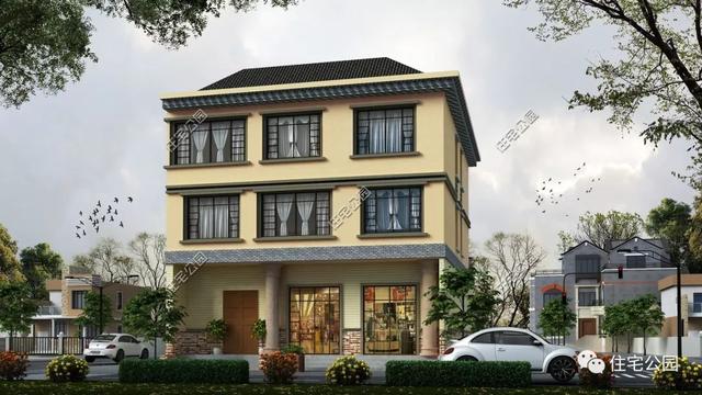 農村臨街帶商鋪自建房，6套帶門面別墅戶型設計圖