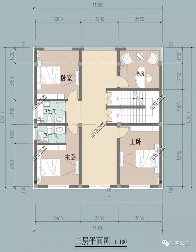 農村臨街帶商鋪自建房，6套帶門面別墅戶型設計圖