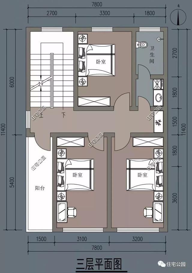 農村臨街帶商鋪自建房，6套帶門面別墅戶型設計圖