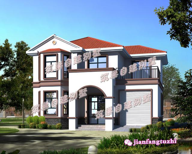 農(nóng)村二層簡歐別墅設計圖，造價20萬，滿足三代同堂居住完全沒問題。