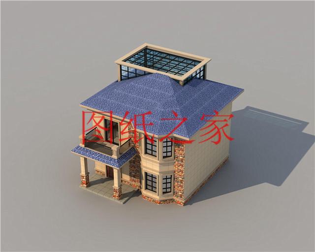 占地100平方米左右小宅基地的二層別墅，造價只要20萬！