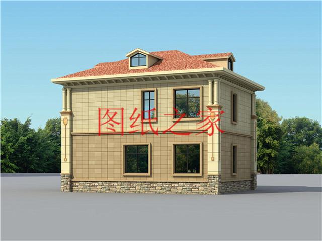 占地100平方米左右小宅基地的二層別墅，造價只要20萬！