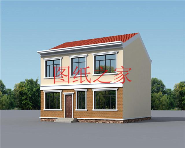 占地100平方米左右小宅基地的二層別墅，造價只要20萬！