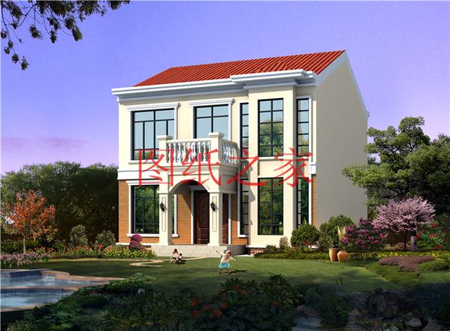 占地100平方米左右小宅基地的二層別墅，造價只要20萬！