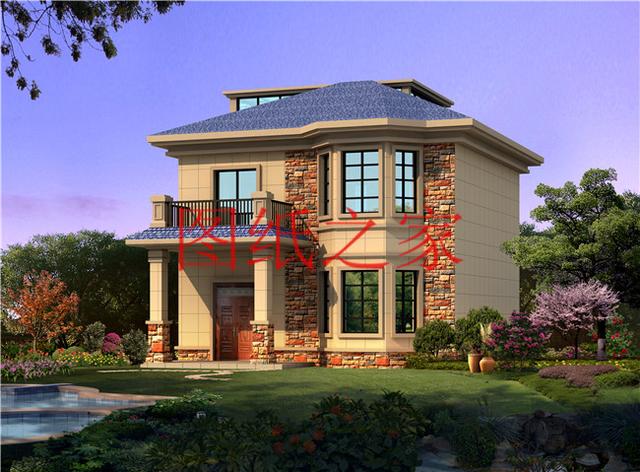 占地100平方米左右小宅基地的二層別墅，造價只要20萬！