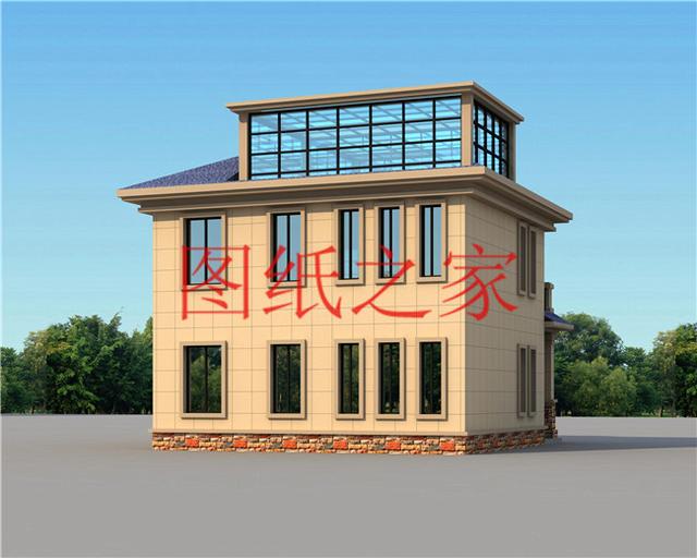 占地100平方米左右小宅基地的二層別墅，造價只要20萬！