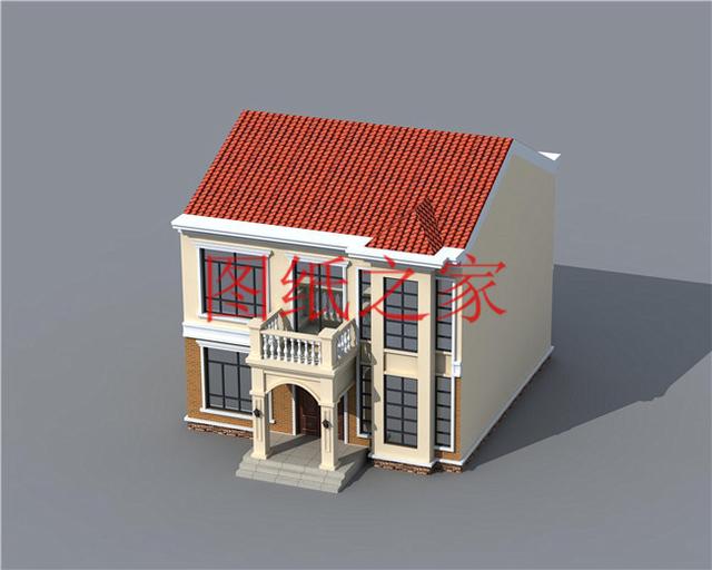 占地100平方米左右小宅基地的二層別墅，造價只要20萬！