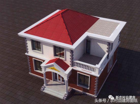 農村二層別墅自建房，簡單實用，只要10萬就能建成，很適合農村自建！