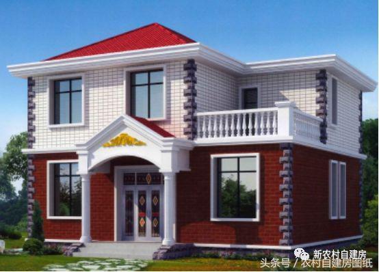 農村二層別墅自建房，簡單實用，只要10萬就能建成，很適合農村自建！