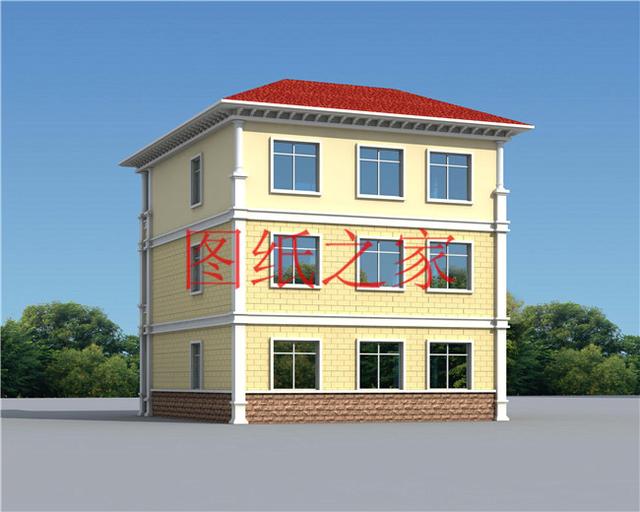 占地110平的農(nóng)村三層別墅設(shè)計(jì)圖，最接地氣，造價(jià)不到30萬(wàn)，美觀又實(shí)用！