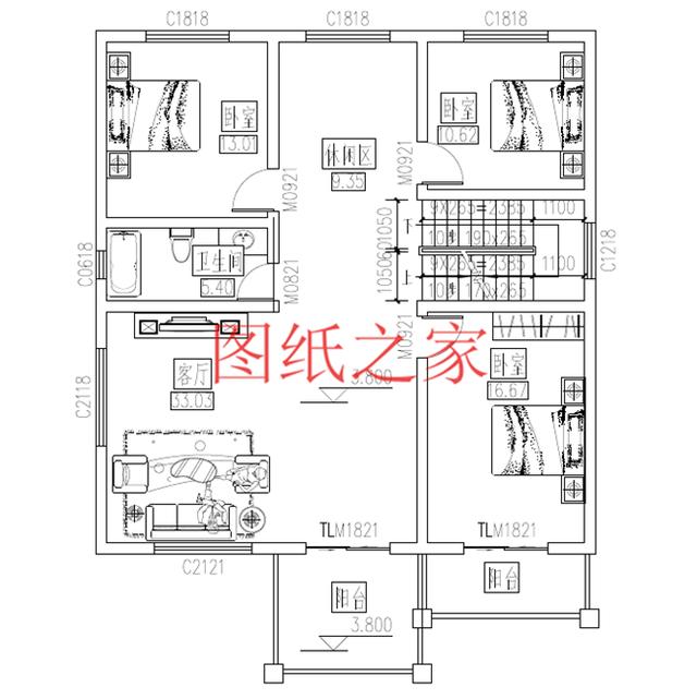 占地110平的農(nóng)村三層別墅設(shè)計(jì)圖，最接地氣，造價(jià)不到30萬(wàn)，美觀又實(shí)用！